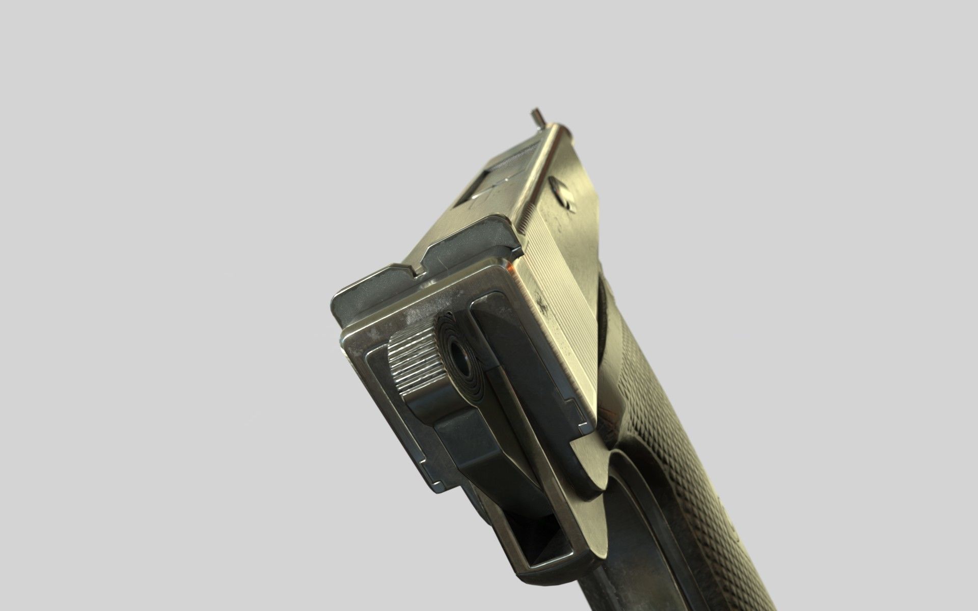 Webley 1913 PBR Low-poly 3D model_5