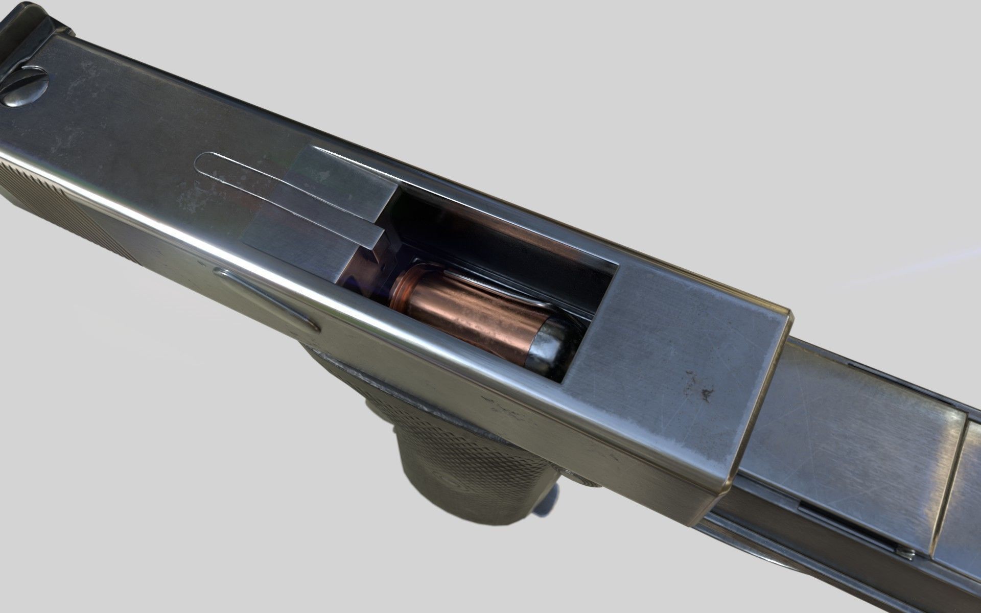 Webley 1913 PBR Low-poly 3D model_12