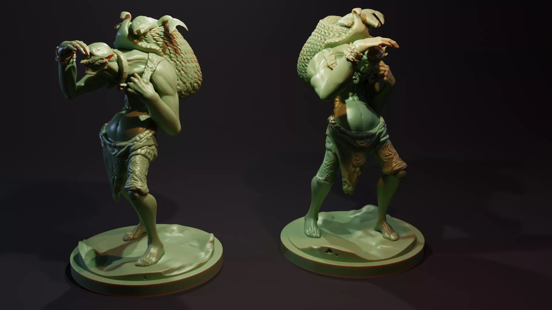 Cyclop Fisherman Fantasy Character 3D Model 3D print model
