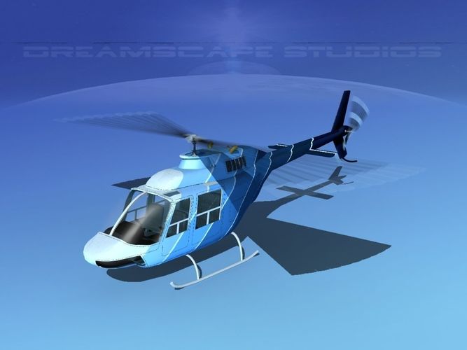 Bell 206 JetRanger V07 3D model