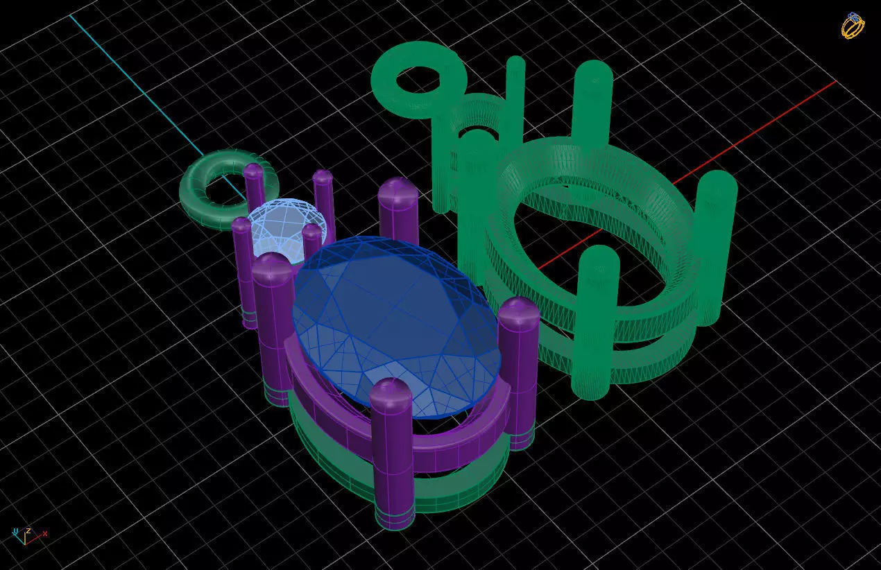 Oval Pendant  3D print model_0