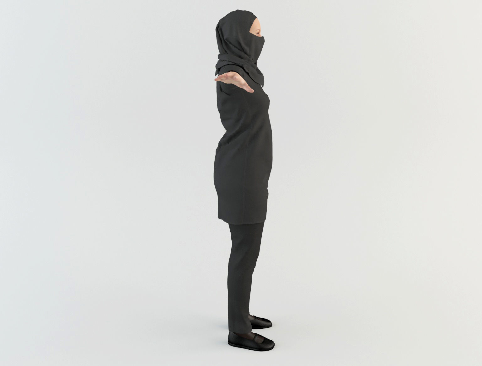 Arab Woman 3 3D model_3