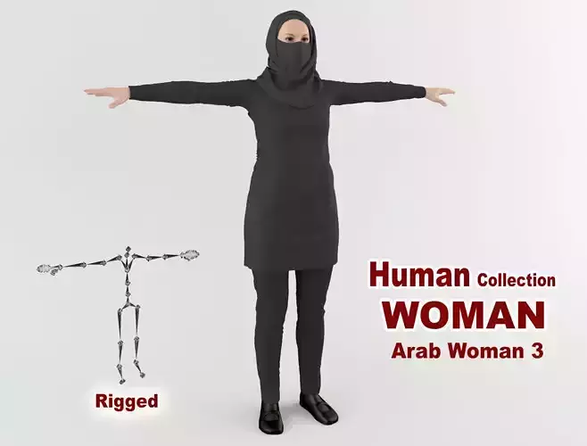 Arab Woman 3 3D model