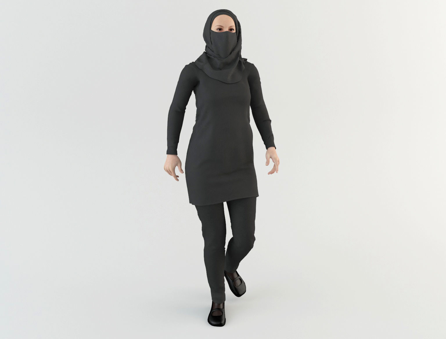 Arab Woman 3 3D model_10
