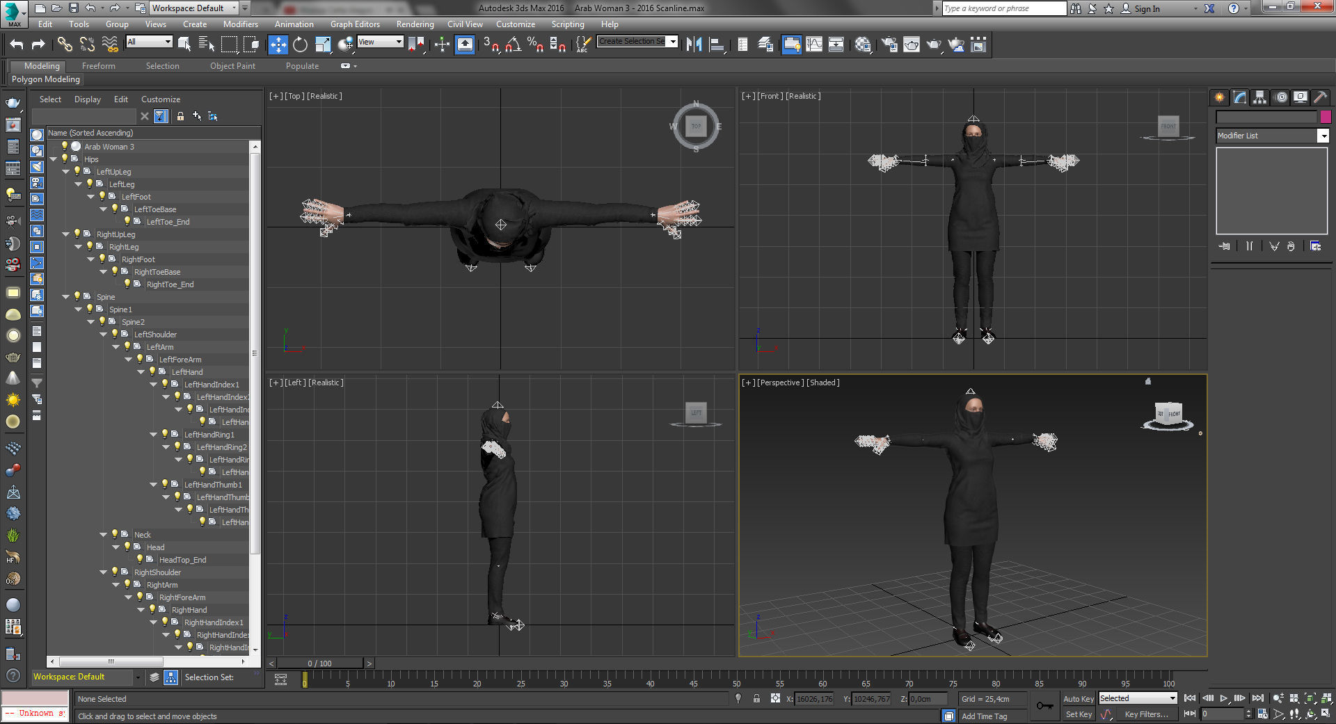 Arab Woman 3 3D model_12