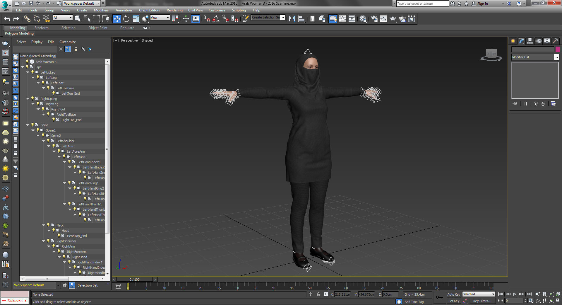 Arab Woman 3 3D model_13