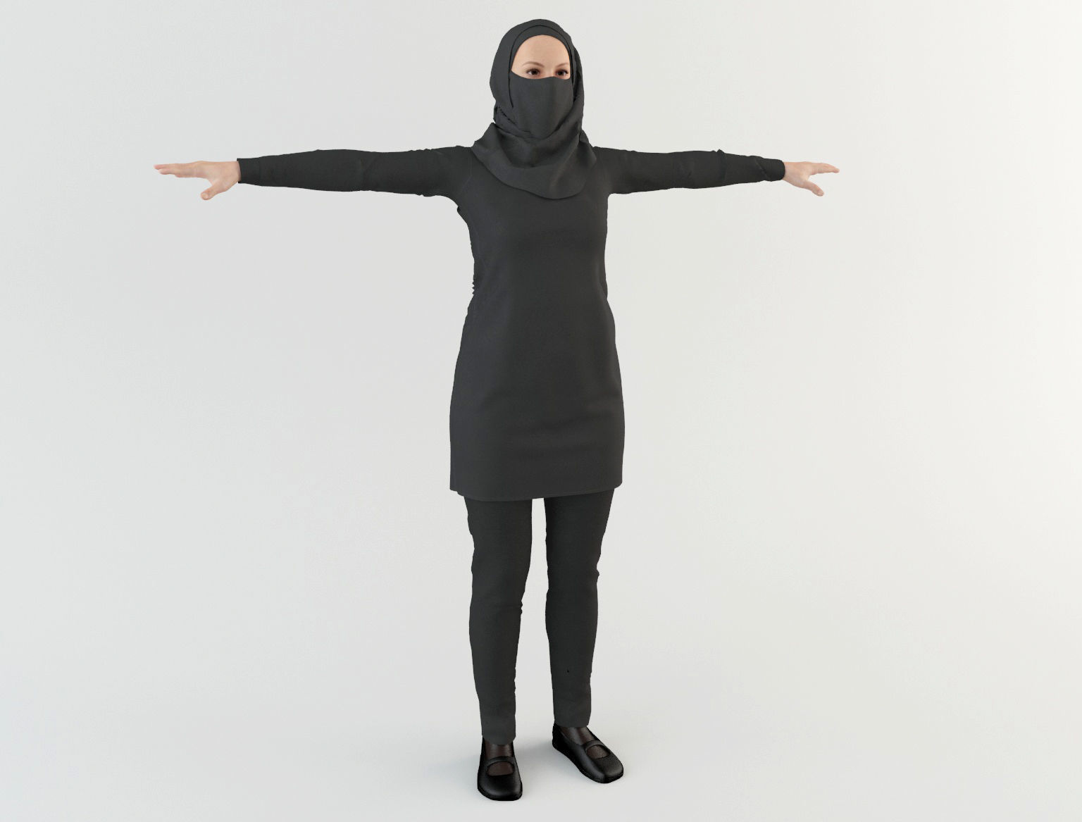 Arab Woman 3 3D model_4