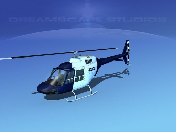 Bell 206 Police 3D model