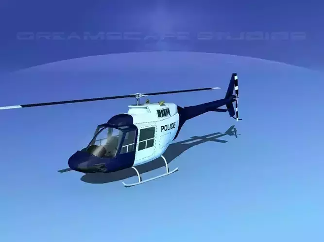 Bell 206 Police 3D model