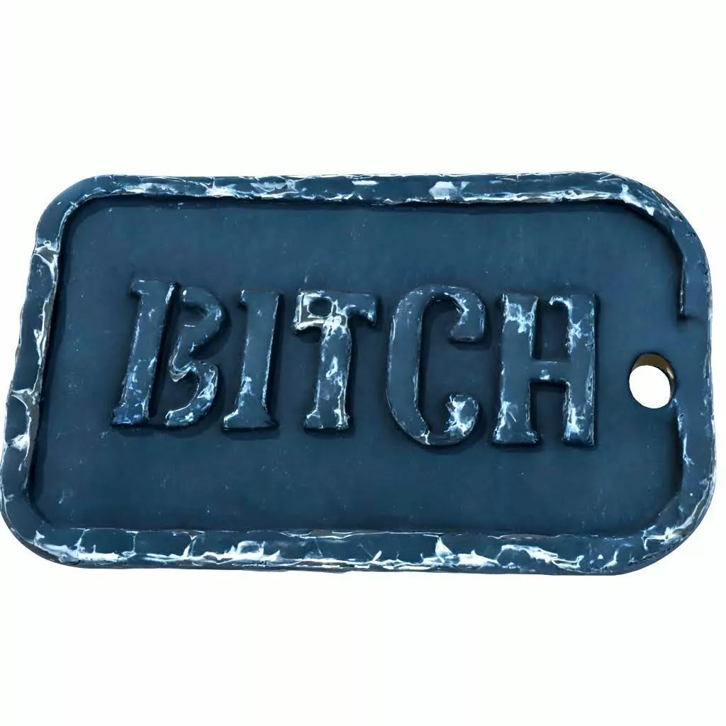 B Tag Plate 3D print model