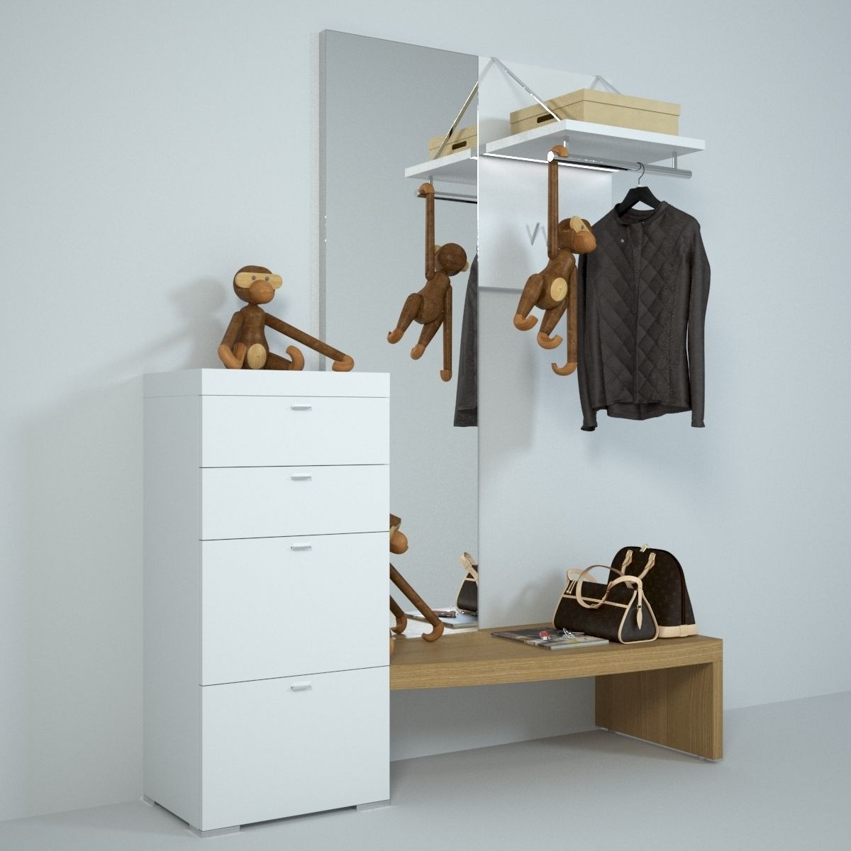 HULSTA Encado II Hallway 3D model_4