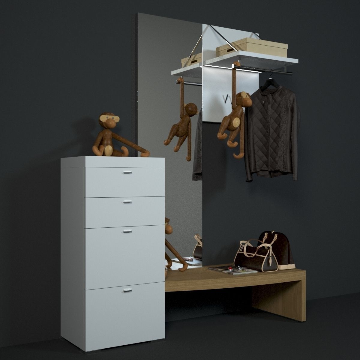 HULSTA Encado II Hallway 3D model_1