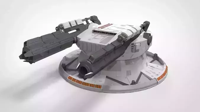 starship troopers cannon 3D model