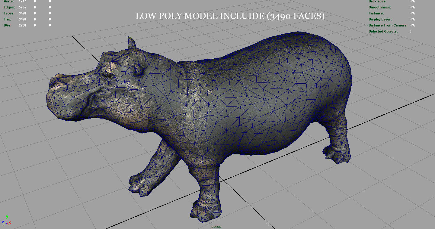 WILD AFRICA PACK Low-poly 3D model_24