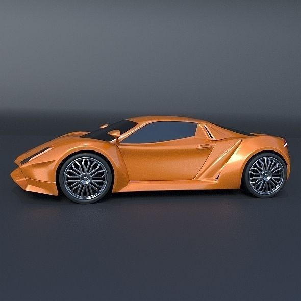 Nexeno coupe concept 3D model_1