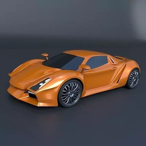 Nexeno coupe concept 3D model_0