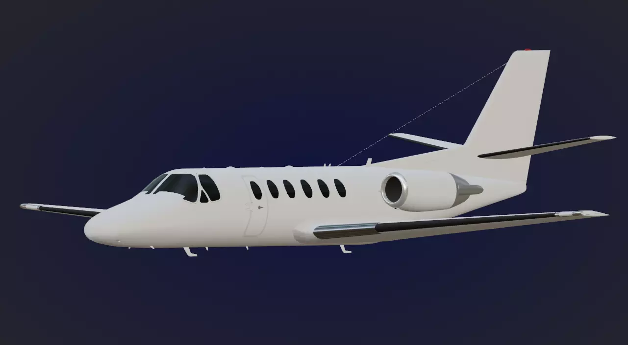 Cessna Citation C550 3D model