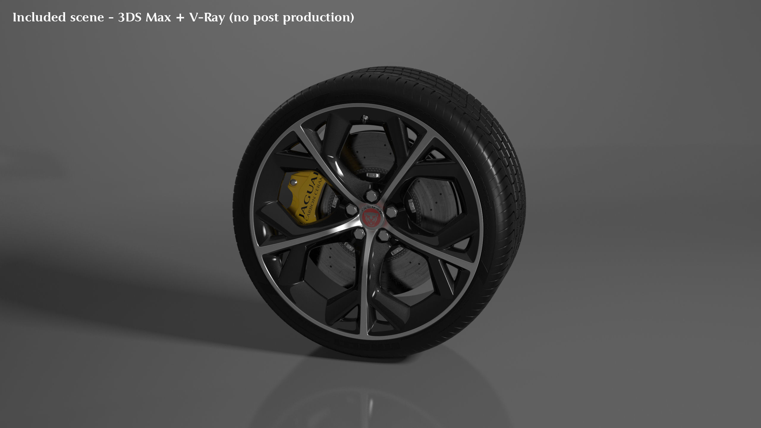 Jaguar F-Type R Wheel Free 3D model_5