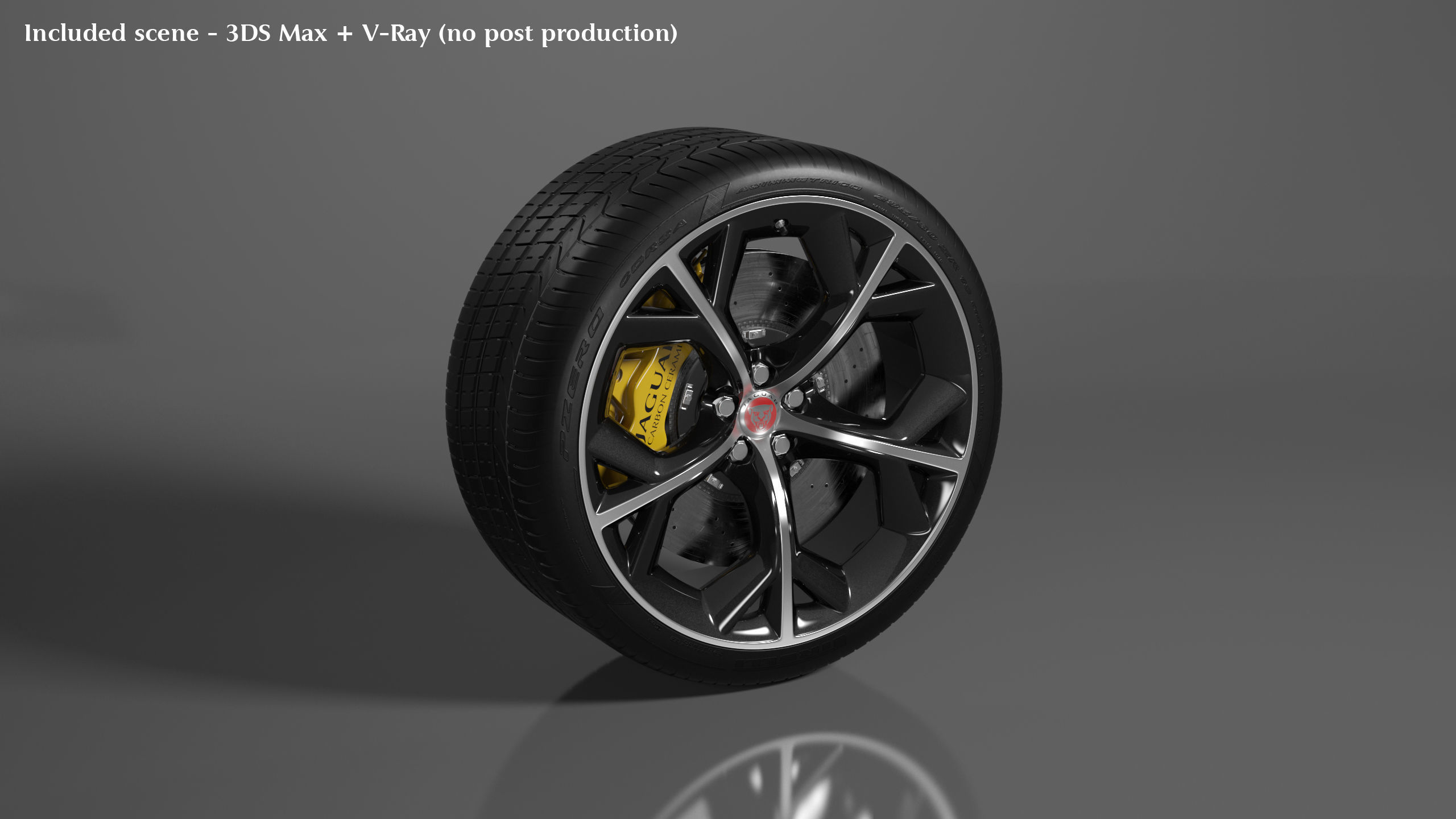 Jaguar F-Type R Wheel Free 3D model_8