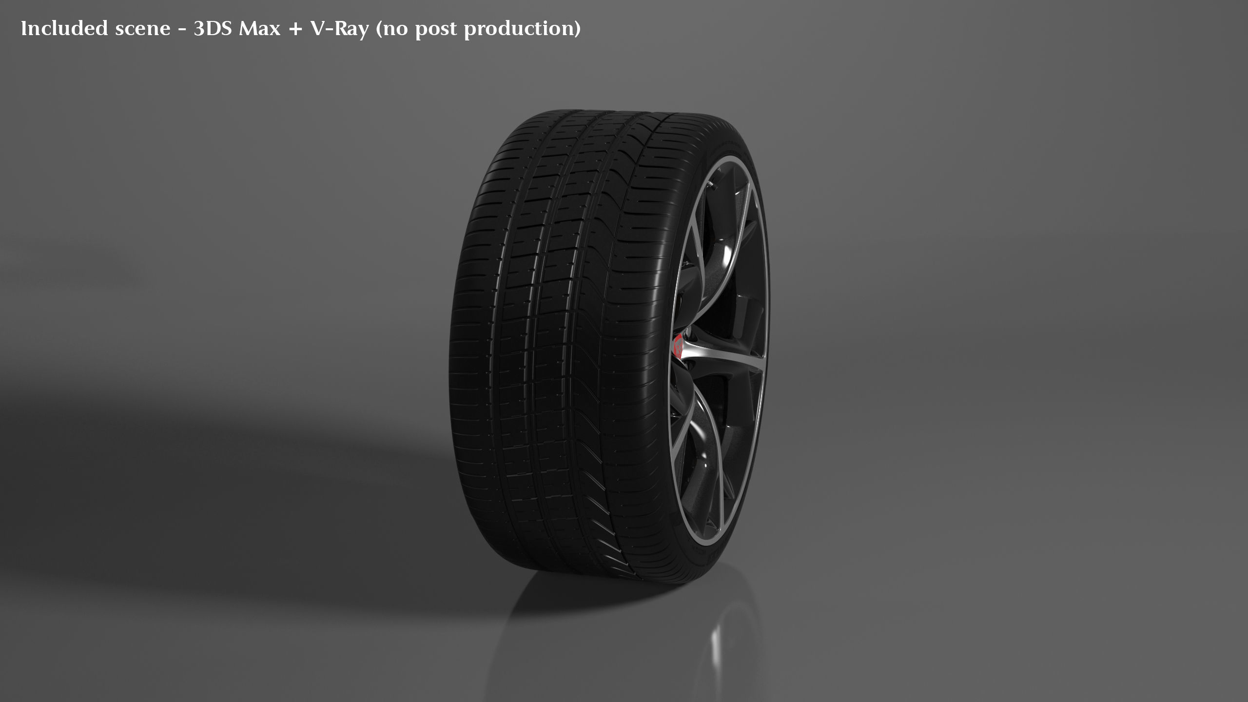 Jaguar F-Type R Wheel Free 3D model_7