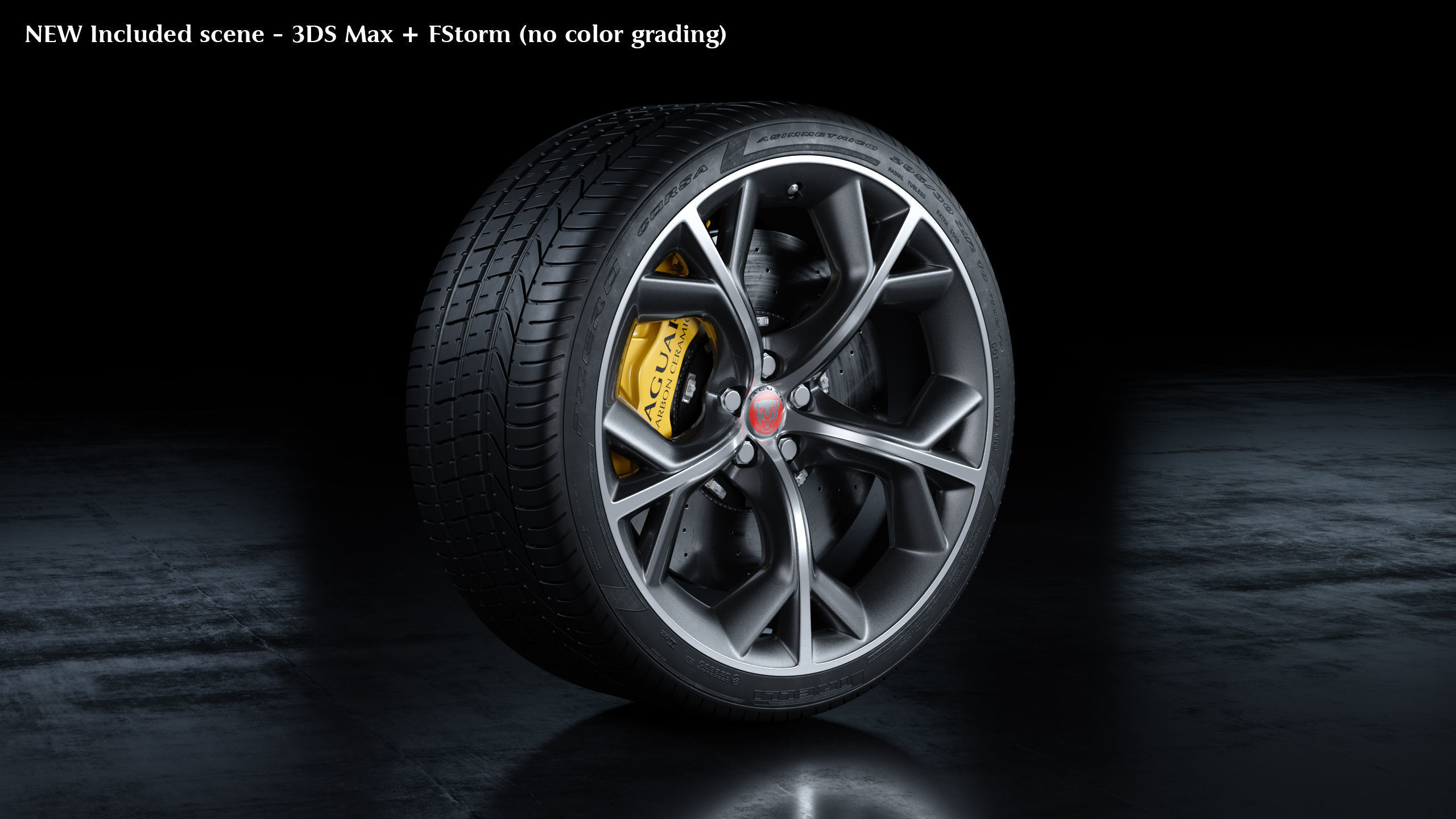 Jaguar F-Type R Wheel Free 3D model_1