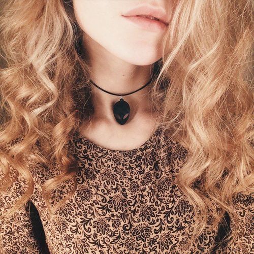 Alien head pendant 3D print model