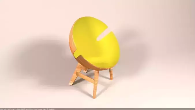 3D Model of a Modern Chair  3D model