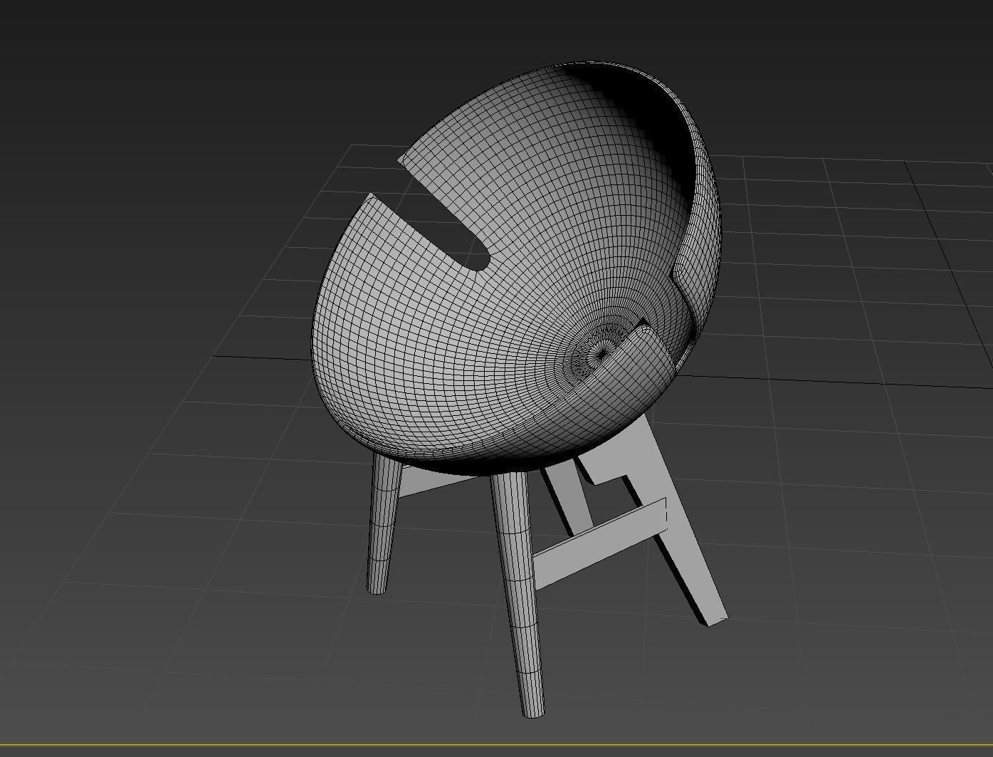3D Model of a Modern Chair  3D model_3