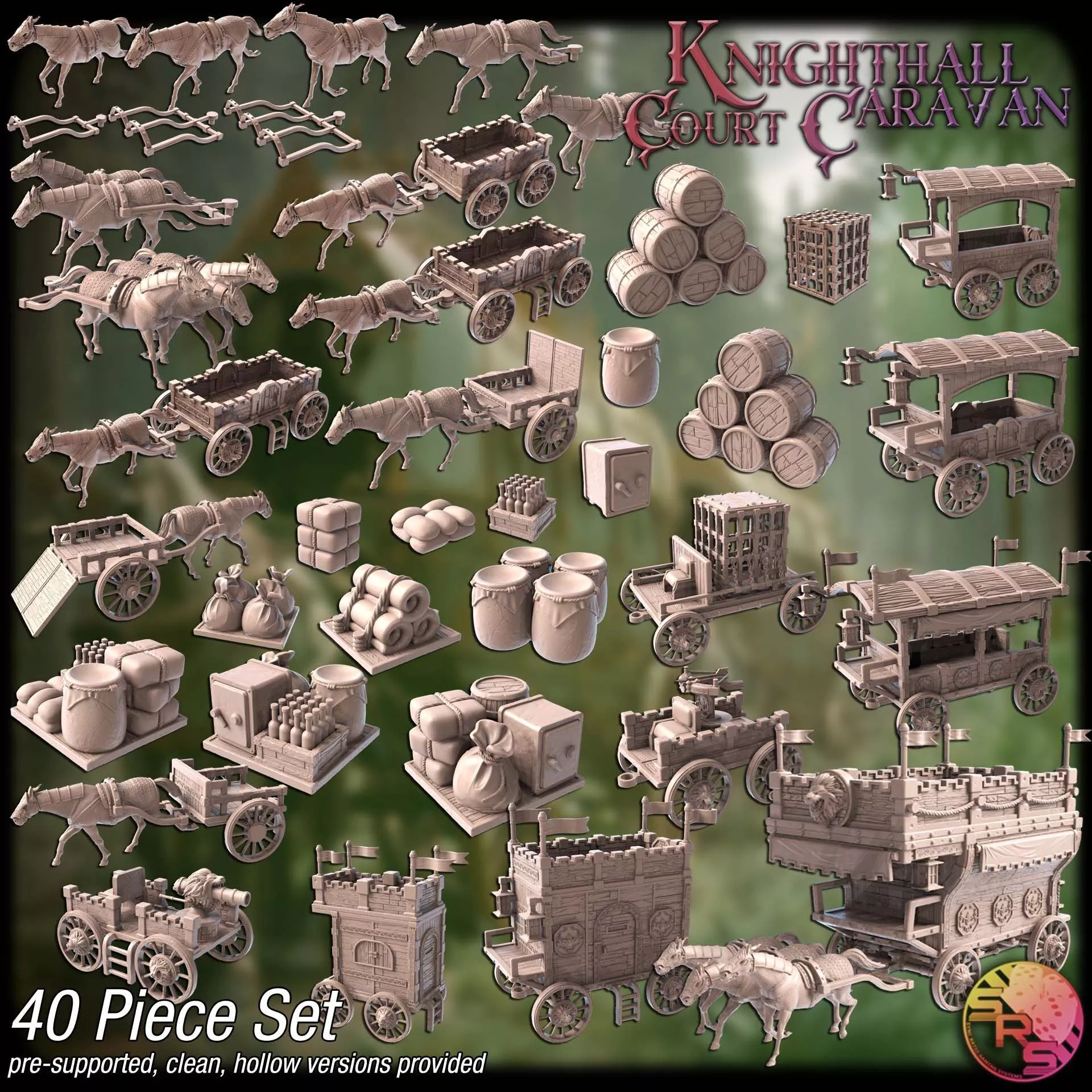 Royal Caravan Set 3D print model