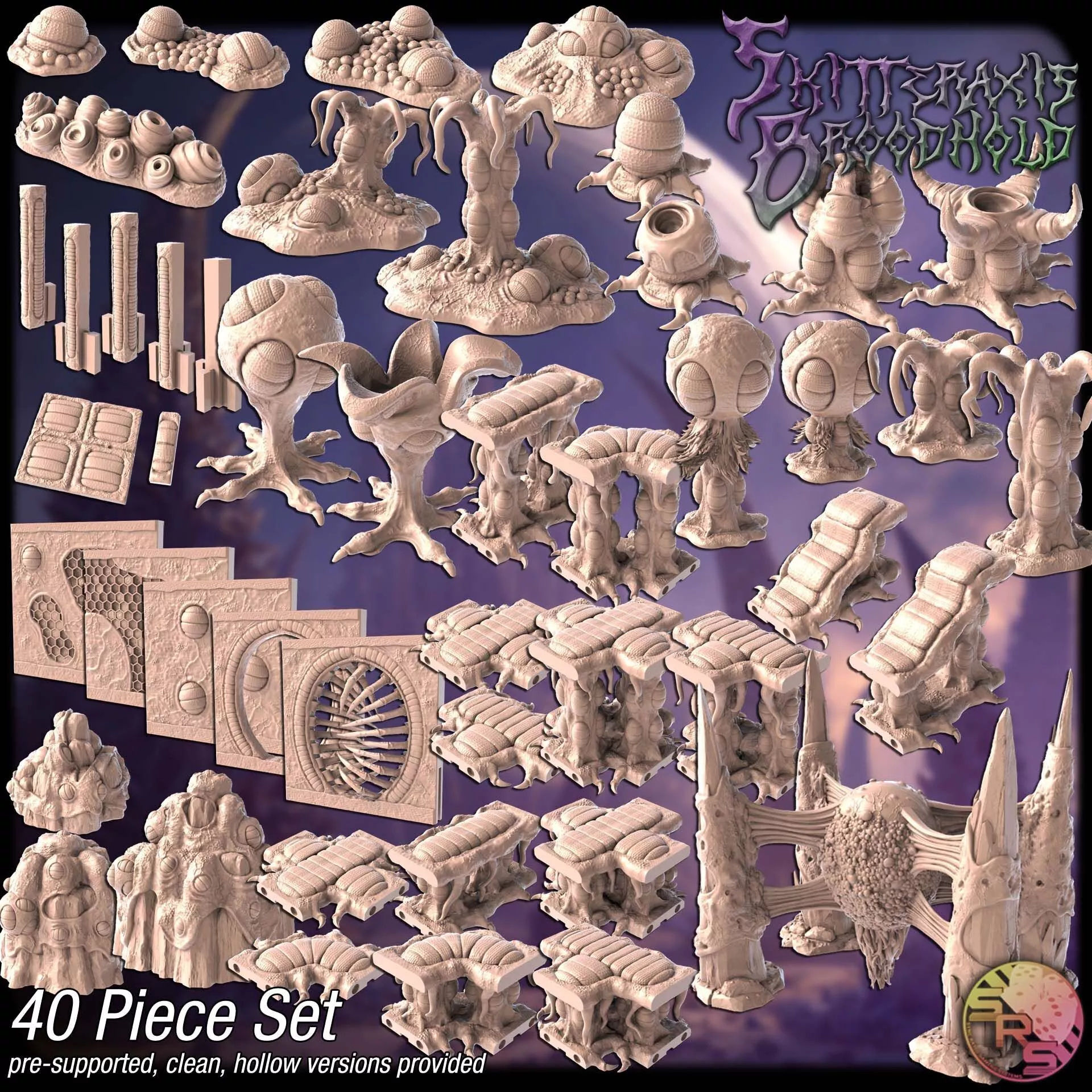 Alien Hive World 3D print model