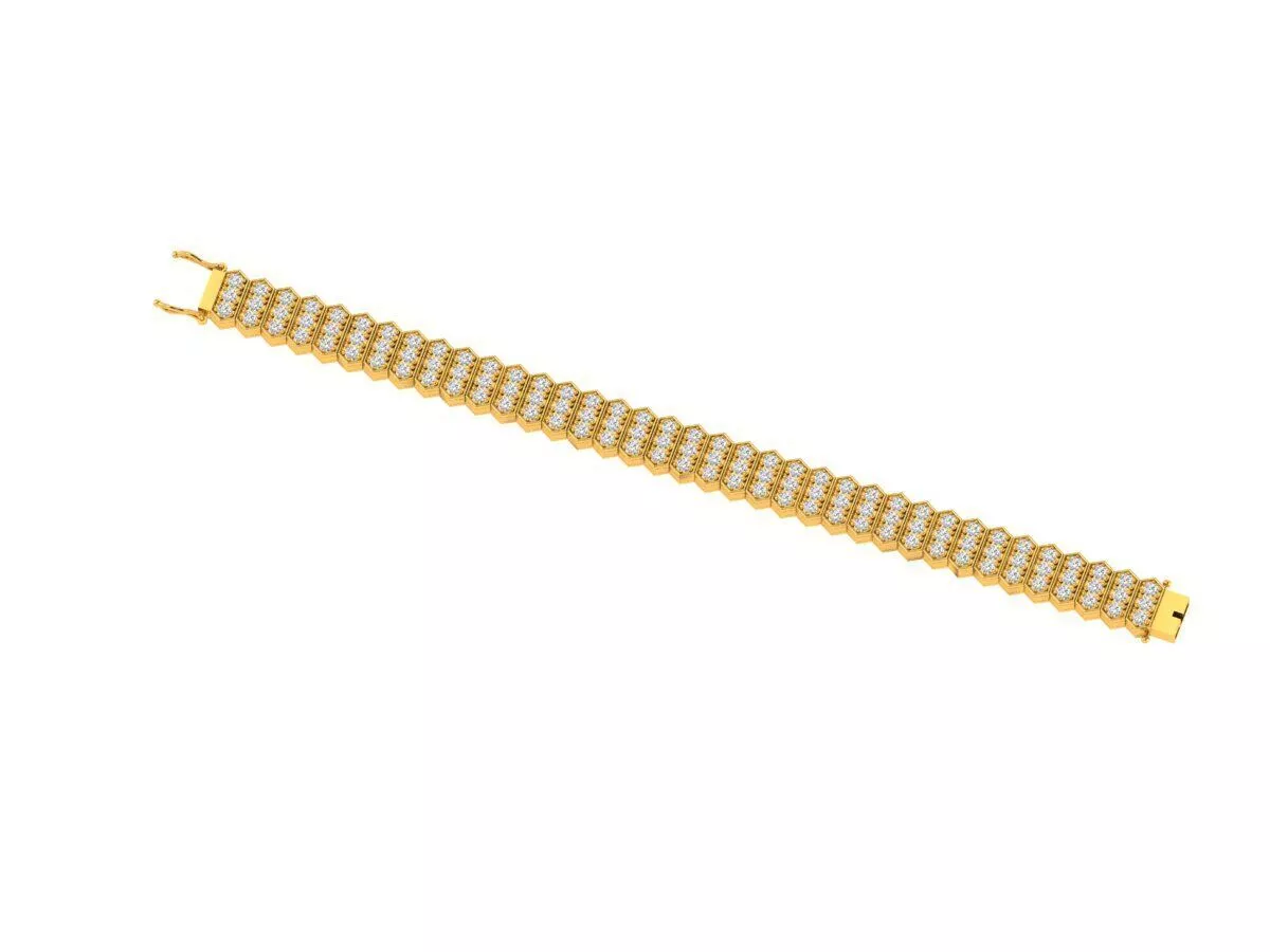 Gents Tennis Bracelet 3D print model