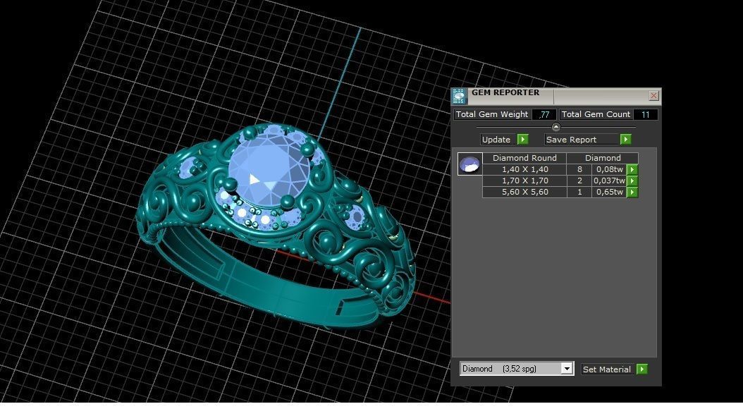 Jewelry Ring Women 3D print model_3