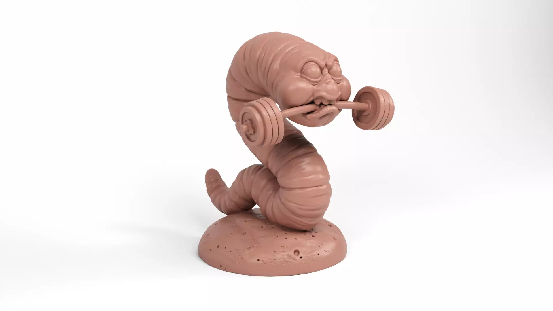 Funny worm 3D print model