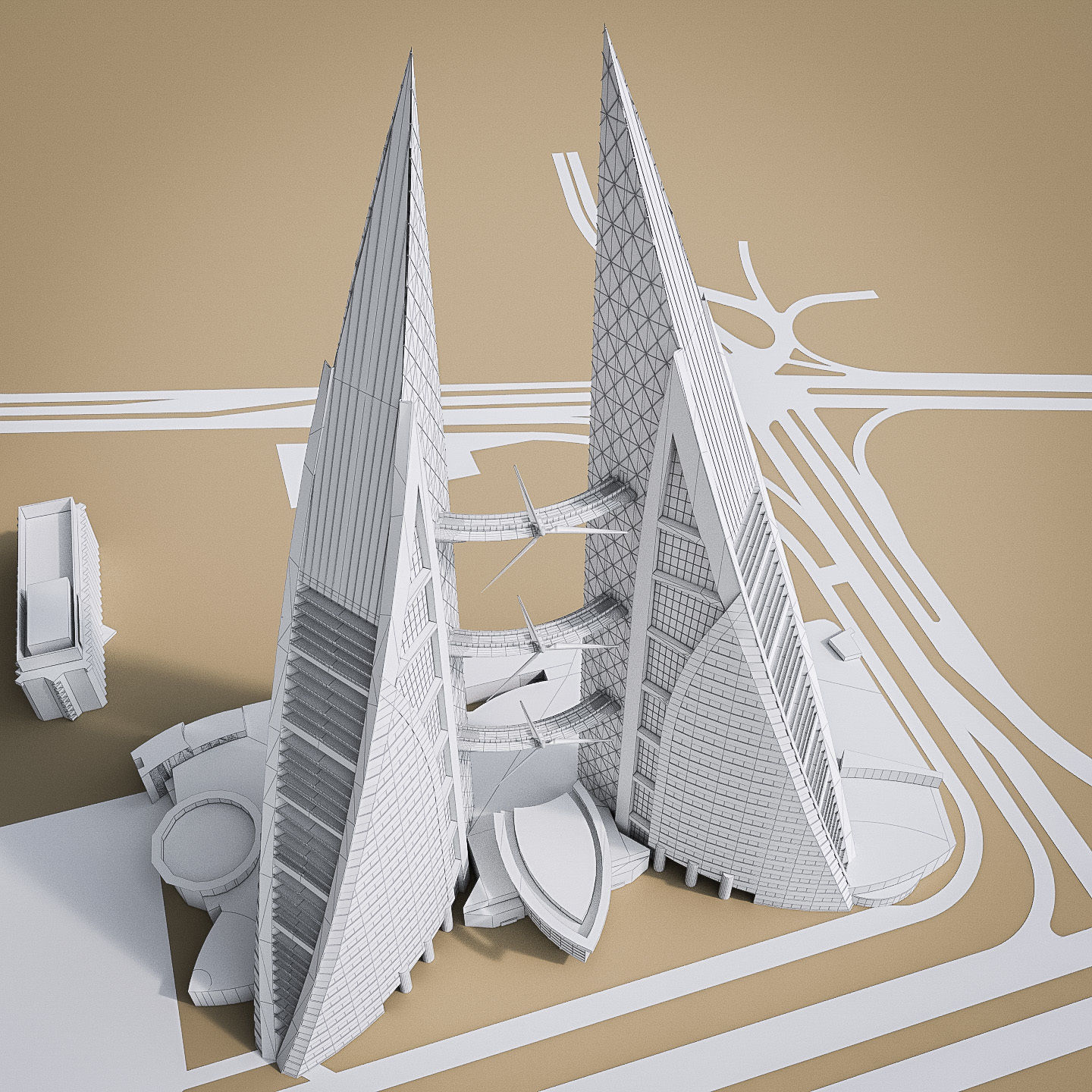 World Famous Buildings Collection - 12 Pack Low-poly 3D model_25