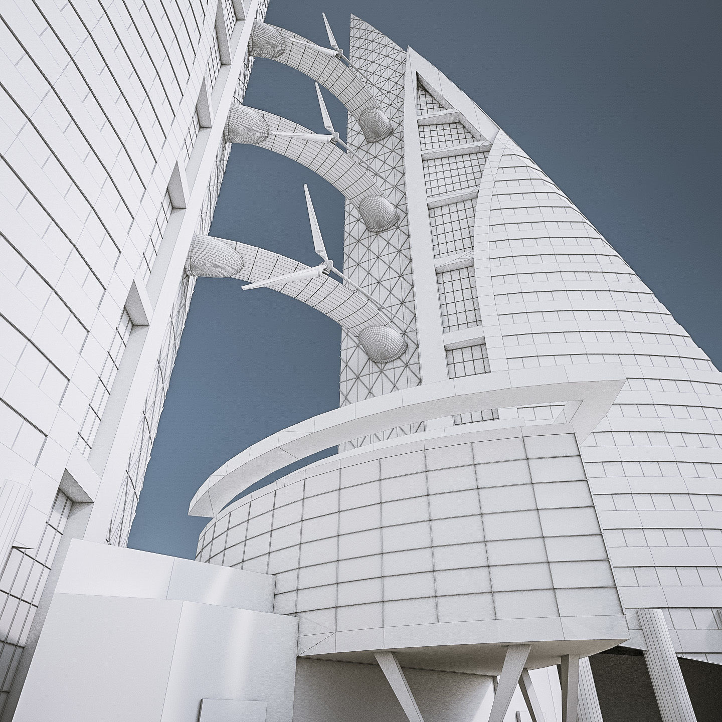 World Famous Buildings Collection - 12 Pack Low-poly 3D model_27