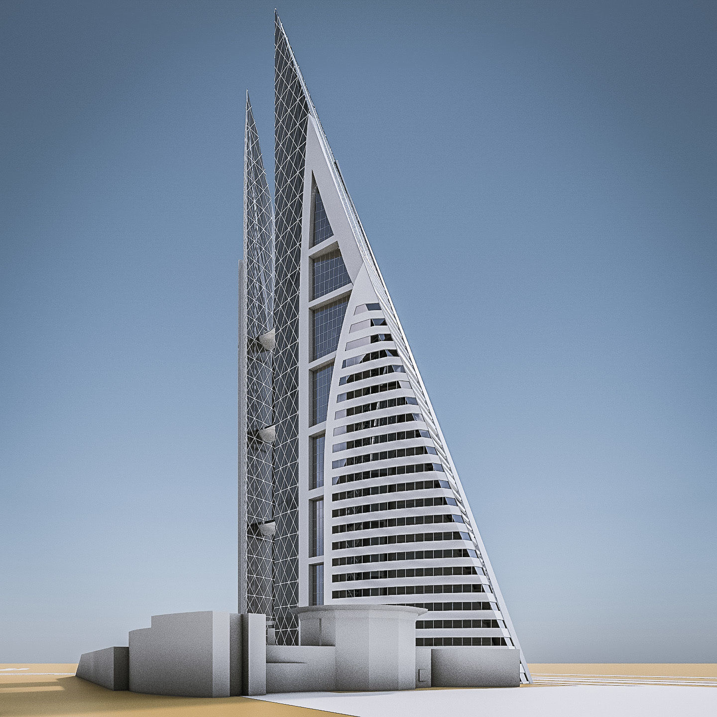 World Famous Buildings Collection - 12 Pack Low-poly 3D model_15