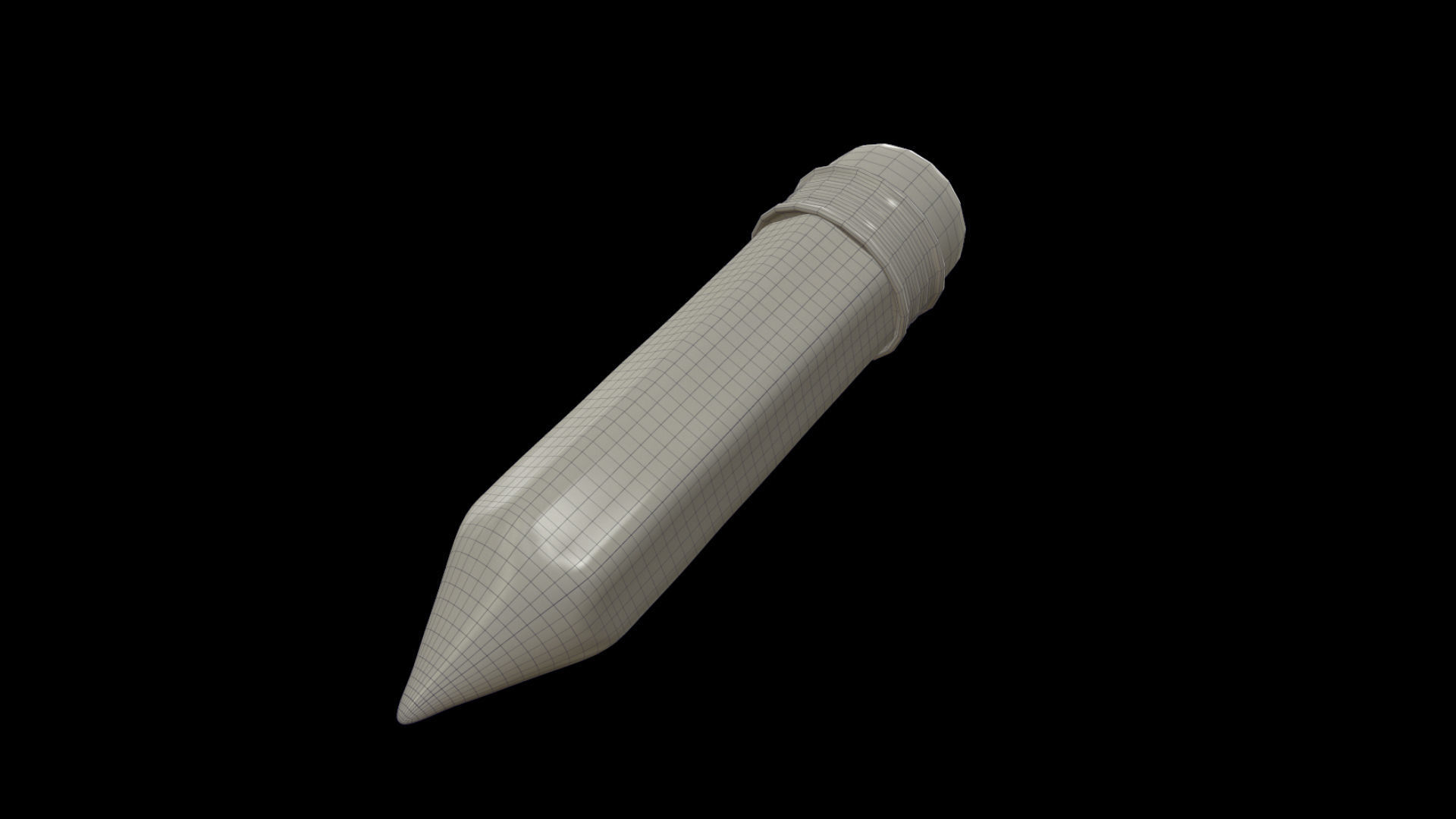 PENCIL icon Low-poly 3D model_2