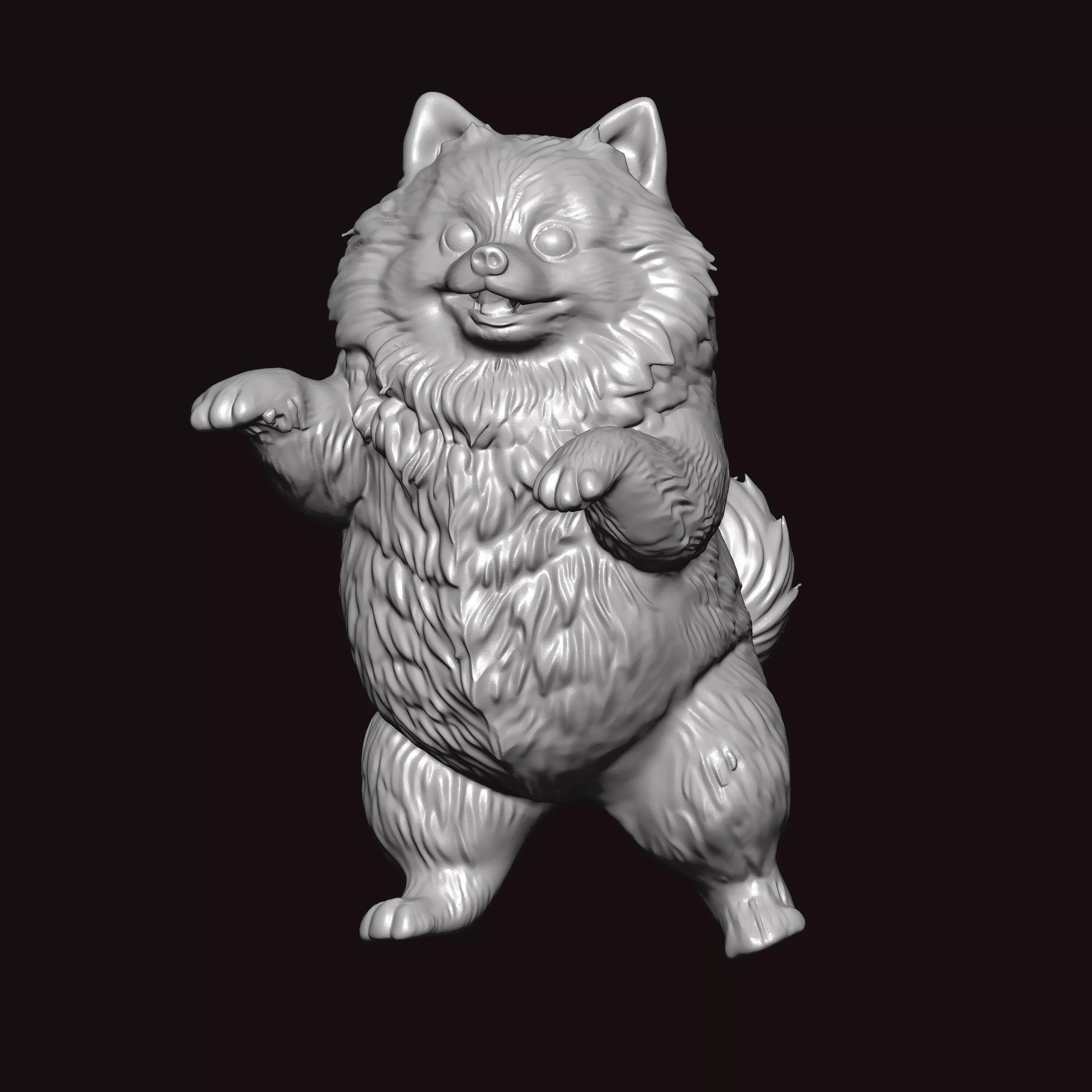 Cute Pomeranian 3D print model