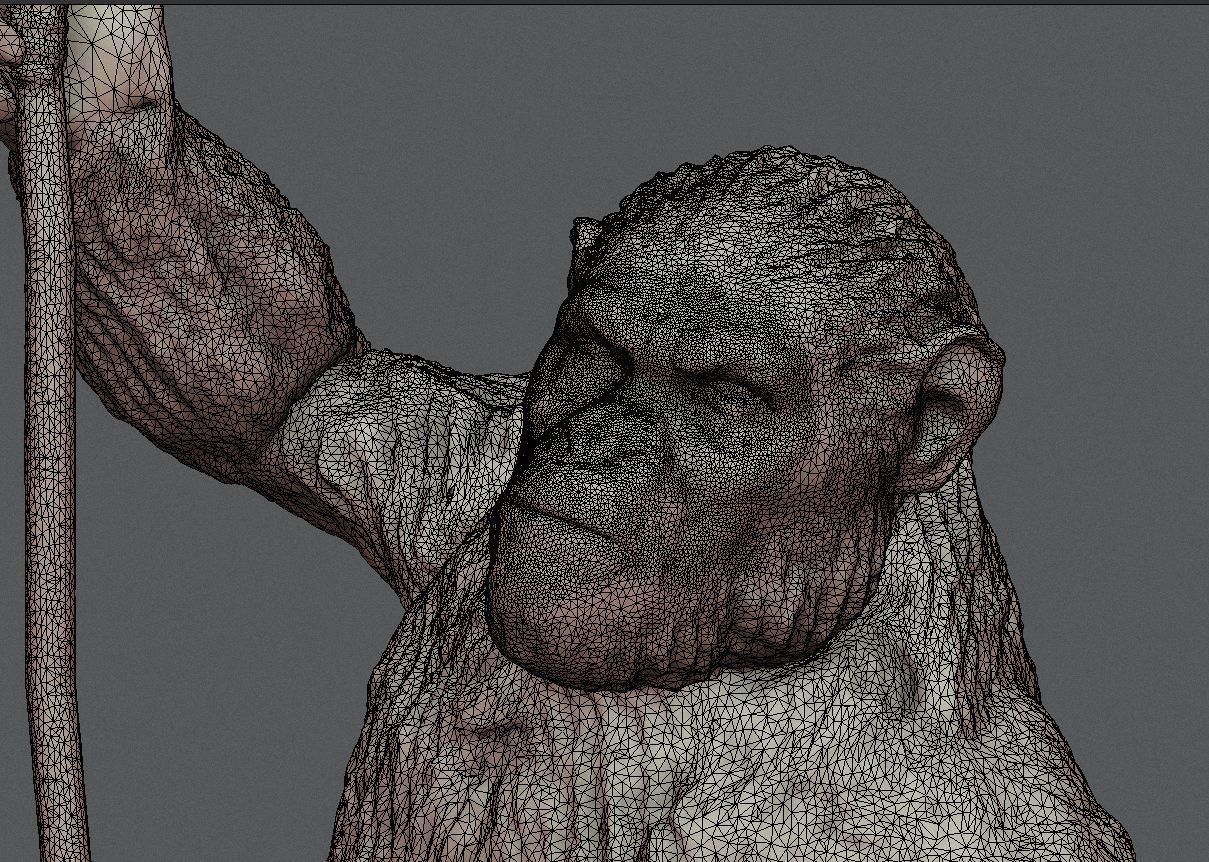 CAESAR FIGURE INSPIRITED FROM PLANET OF THE APES 3D print model_6