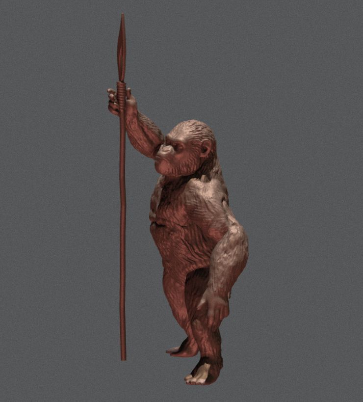 CAESAR FIGURE INSPIRITED FROM PLANET OF THE APES 3D print model_2