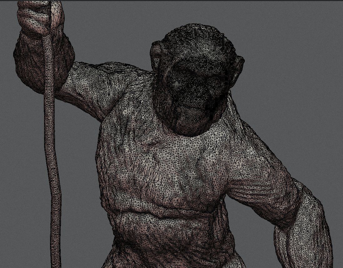 CAESAR FIGURE INSPIRITED FROM PLANET OF THE APES 3D print model_5
