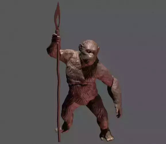 CAESAR FIGURE INSPIRITED FROM PLANET OF THE APES 3D print model