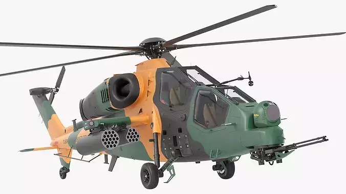 Green T129 ATAK Helicopter