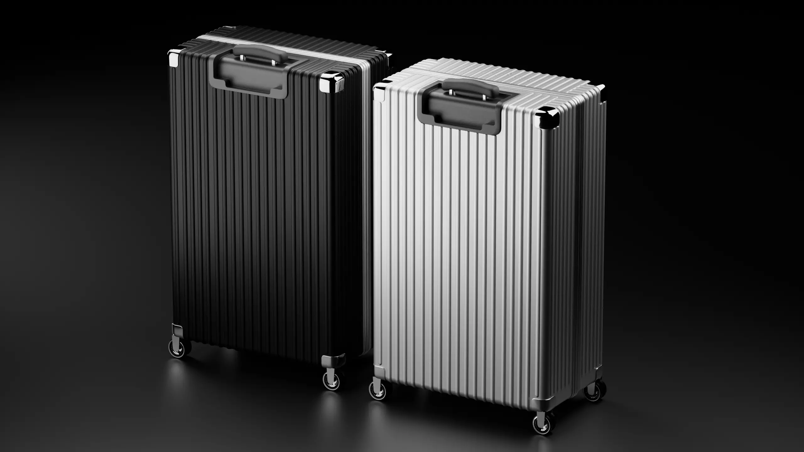 Premium High Poly Suitcase 3D model