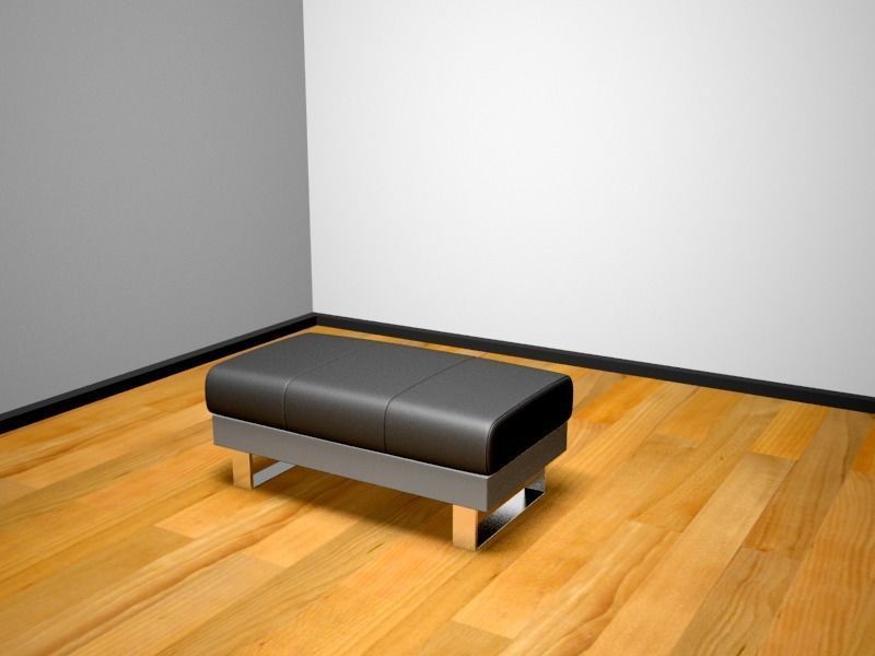 Chair leather 3D model_2