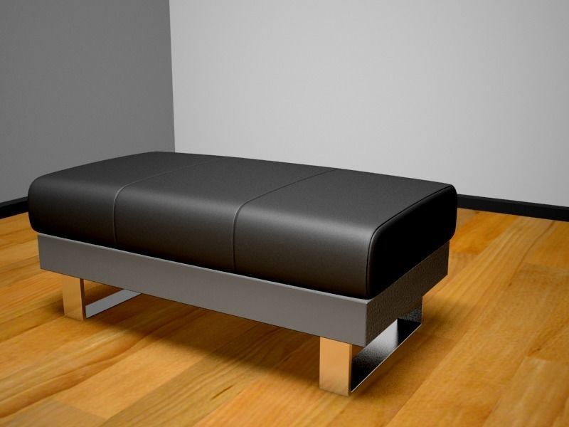 Chair leather 3D model_3