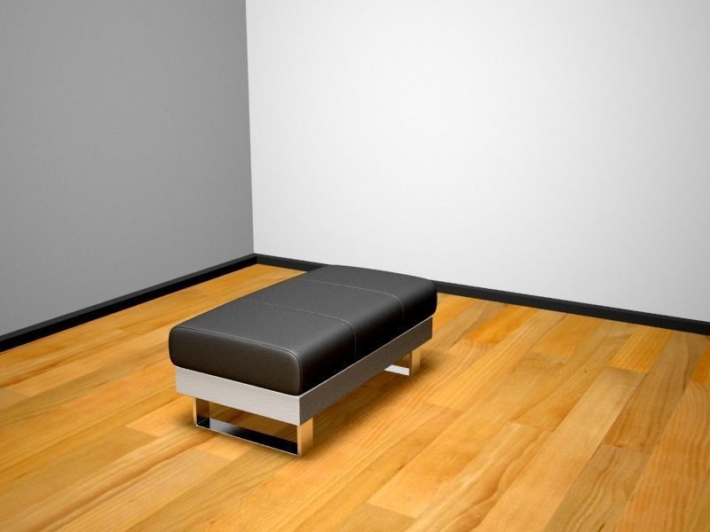 Chair leather 3D model_1