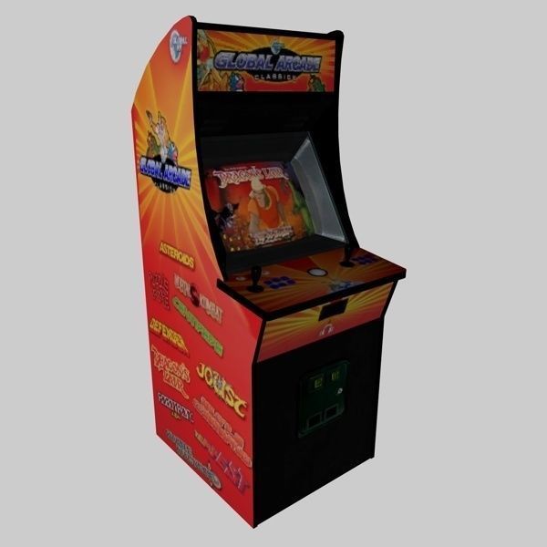 Arcade Game Low-poly 3D model_3