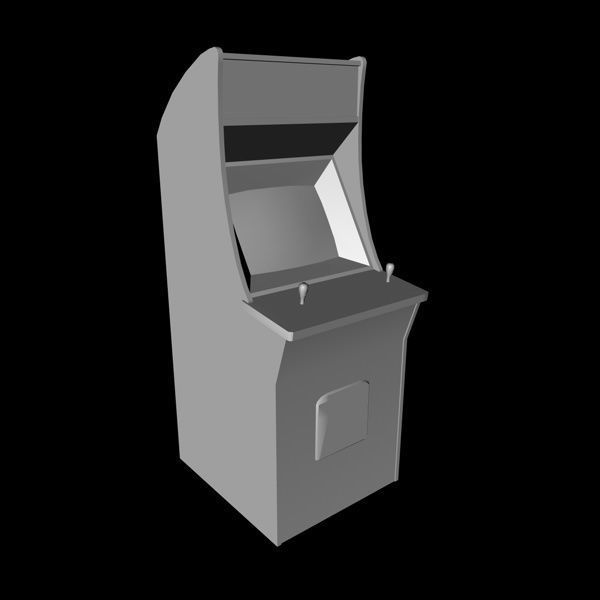 Arcade Game Low-poly 3D model_1