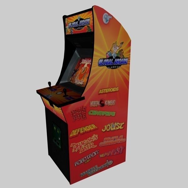 Arcade Game Low-poly 3D model_2